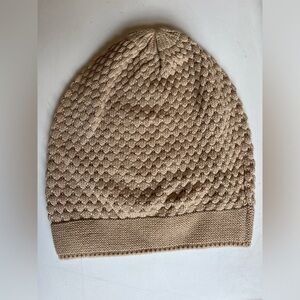 Vintage echo champagne quilted beanie